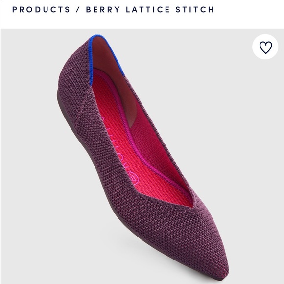 EUC Berry Lattice Rothy Points SOLD OUT - Picture 2 of 16